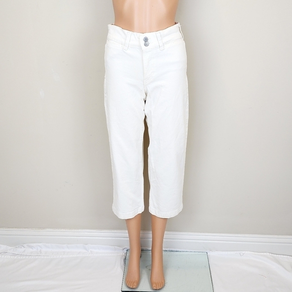 Banana Republic High Rise Wide Leg Crop Jeans Pants - Picture 11 of 12